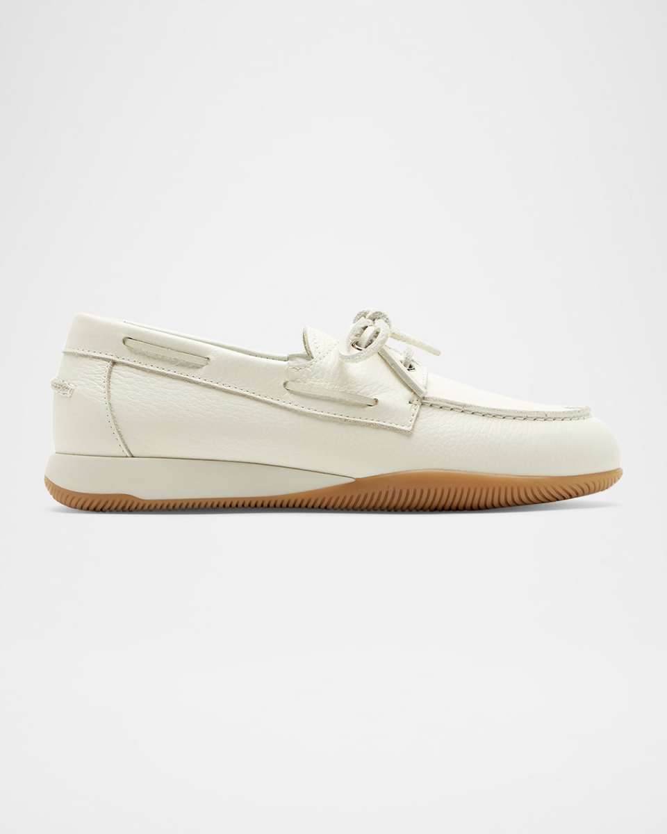 Verdun Leather Modern Boat Loafers